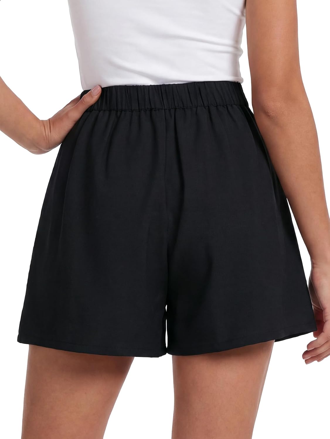 LYANER Women's Pleated Dressy Casual Shorts
