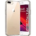 TheGiftKart Ultra-Hybrid Crystal Clear Back Case Cover for iPhone 7 Plus / 8 Plus | Shockproof Design | Hard Back Cover Case for iPhone 7 Plus / 8 Plus (PC & TPU, Transparent) gallery image