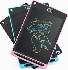 Tablet Mágico, Lousa Mágica, Quadro Negro para Desenhos Educativos, Escritas, Estudo, Infantil e Adulto, Reutilizável, LCD 8,5" com Caneta