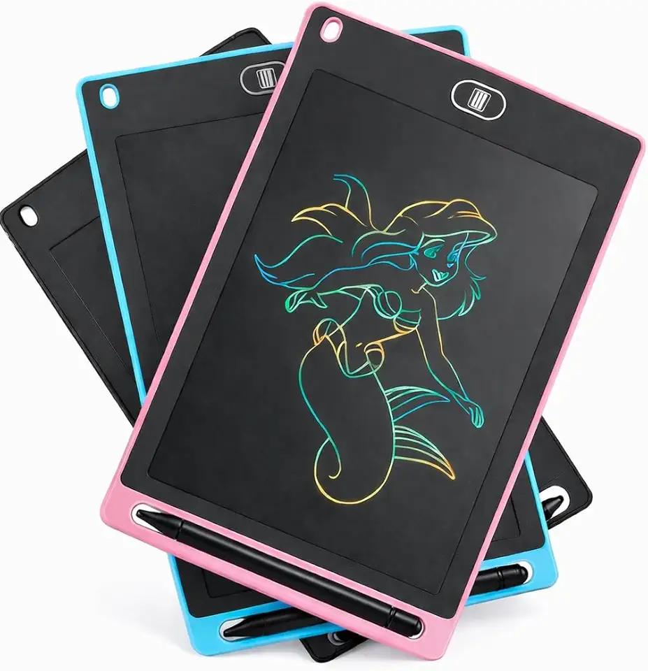 Tablet Mágico, Lousa Mágica, Quadro Negro para Desenhos Educativos, Escritas, Estudo, Infantil e Adulto, Reutilizável, LCD 8,5" com Caneta