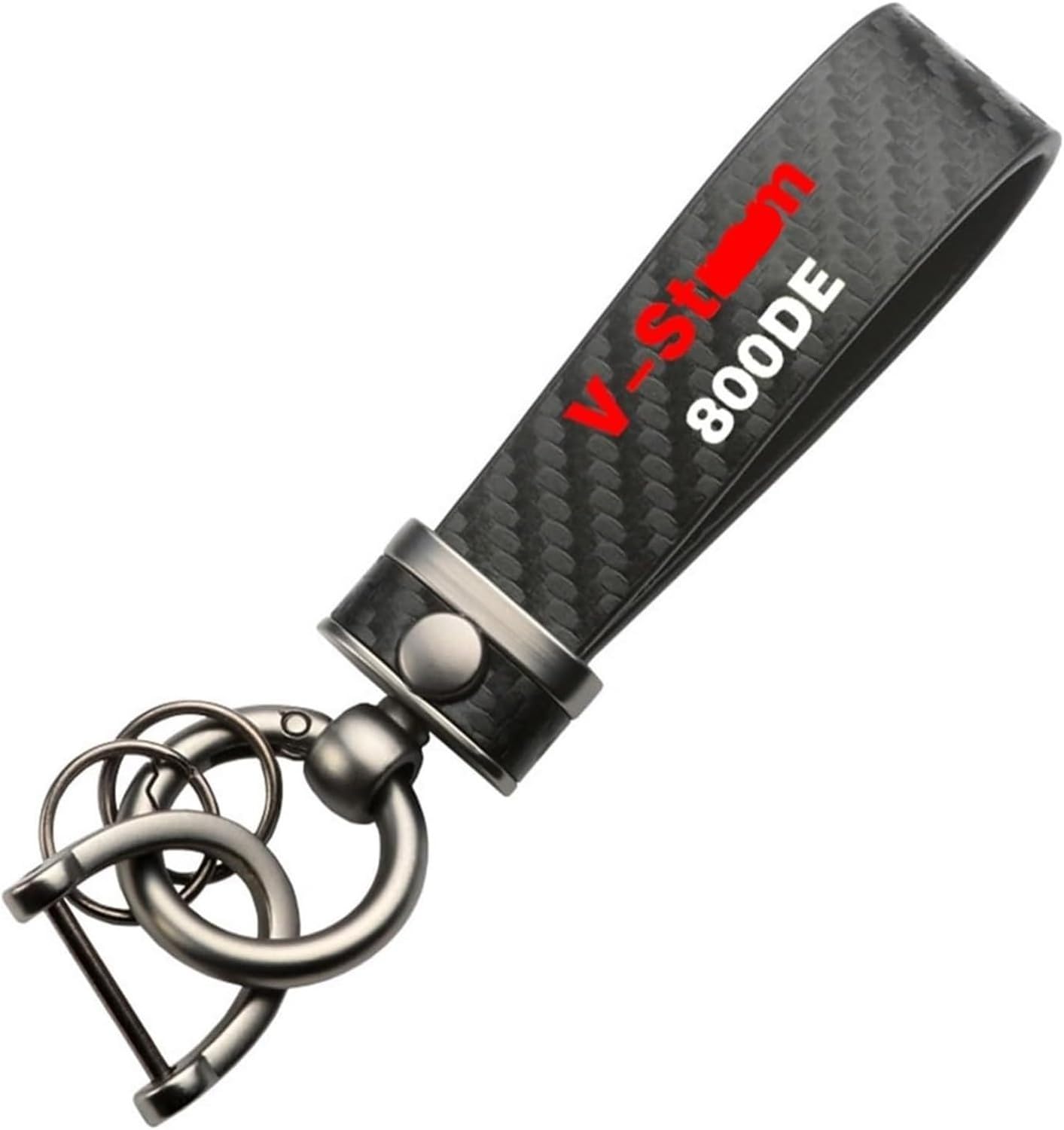 XIUNYIE Zinc Alloy Motorcycle Keychain Key Ring with Pattern Design for Suzuki V-Strom 800DE Vstrom 800 DE Rider Gift Accessory