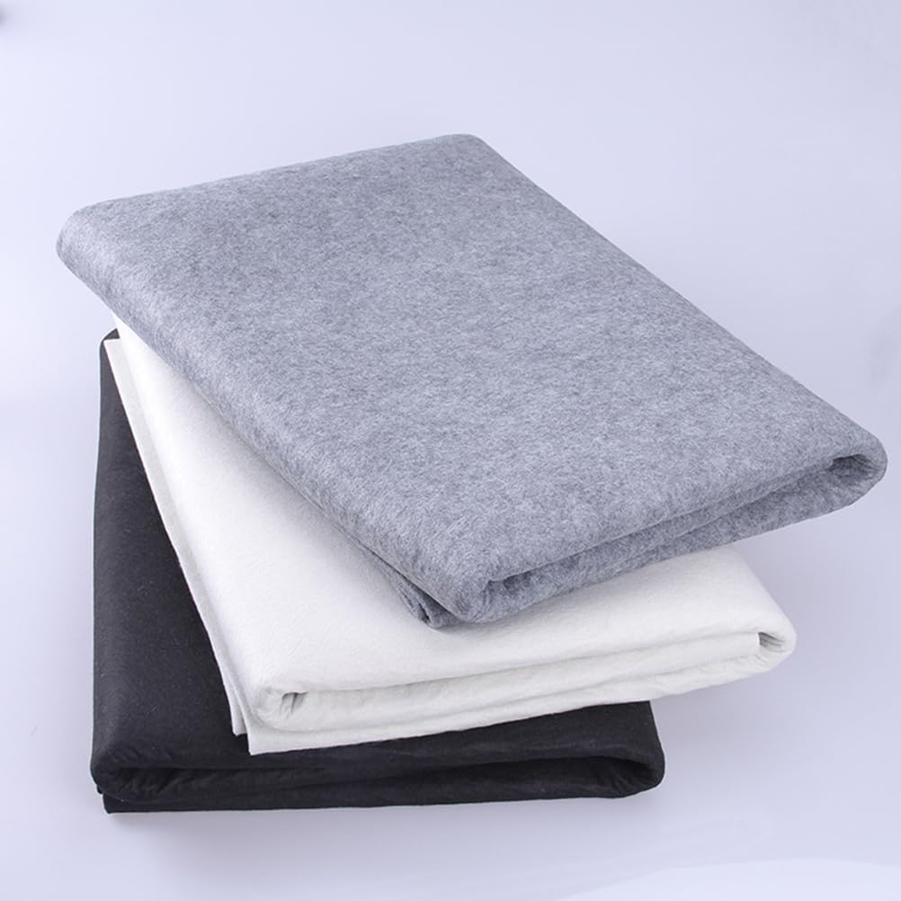 Healifty Chinese Calligraphy Mat Sumi Drawing Painting Felt Desk Pad Mat (Grey)