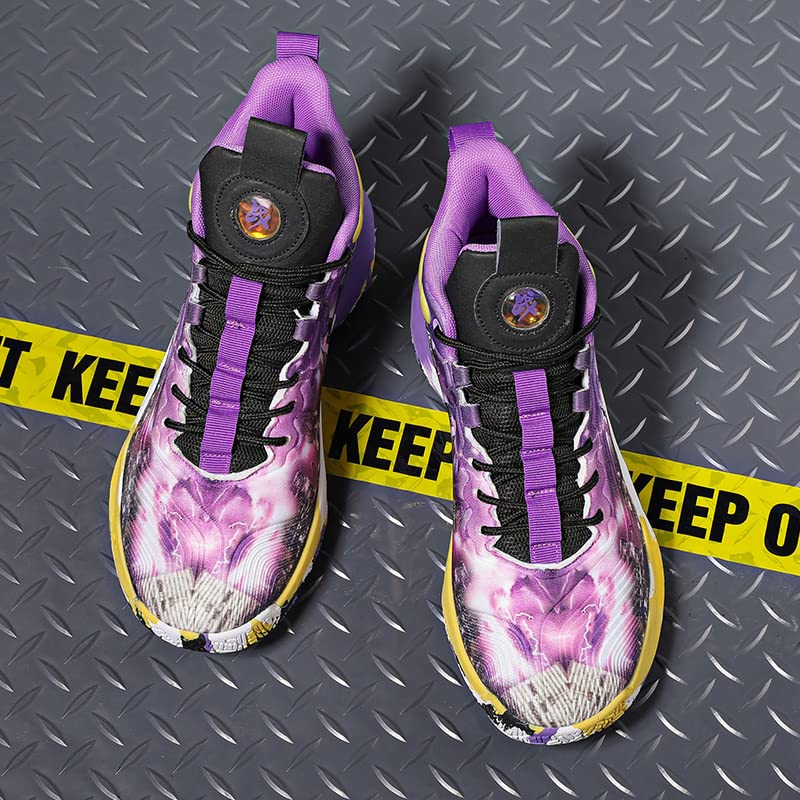 Image of Women Men Basketball Shoes Fashion Running Sneakers Colorful Painting Sport Shoe