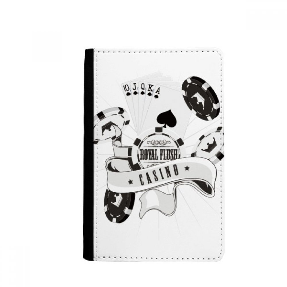 DIYthinker Playing Cards Chips Gambling Utensils Pattern Passport Holder Notecase Burse Wallet Cover Card Purse