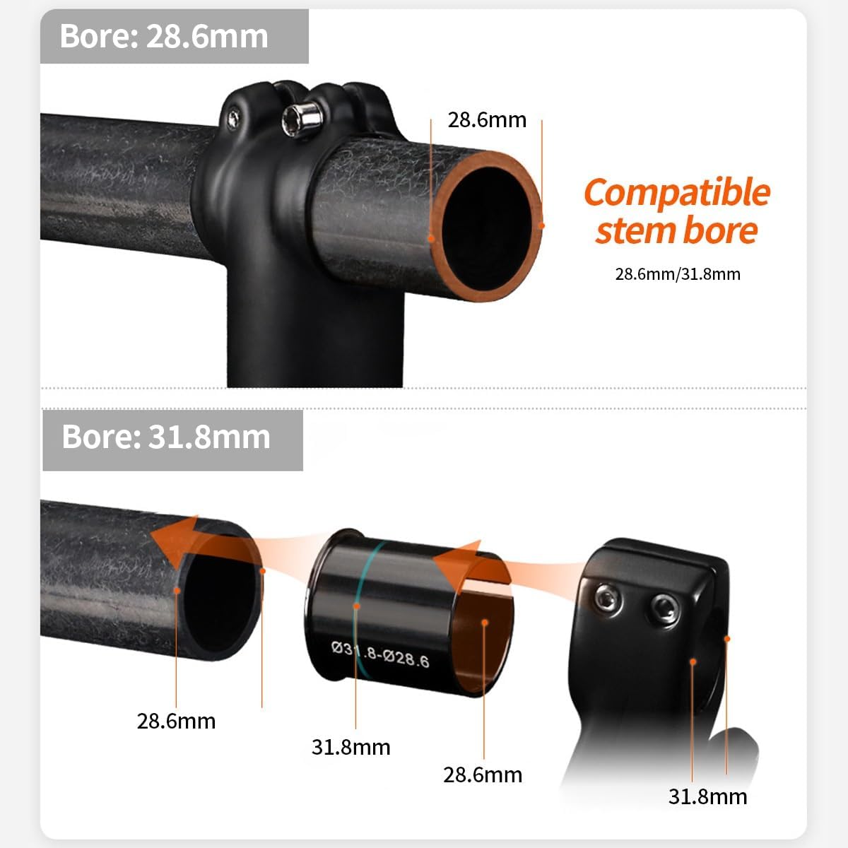 26"/27.5"/29" Carbon Fiber Mountain Bike Rigid Fork QR 1 1/2" Tapered Tube Threadless Hard Forks Disc Brake Suspension Forks
