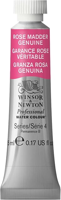 Winsor & Newton Professional Watercolour Paint, Artist Quality, Finest Pigments, Rose Madder Genuine, 5ml Tube