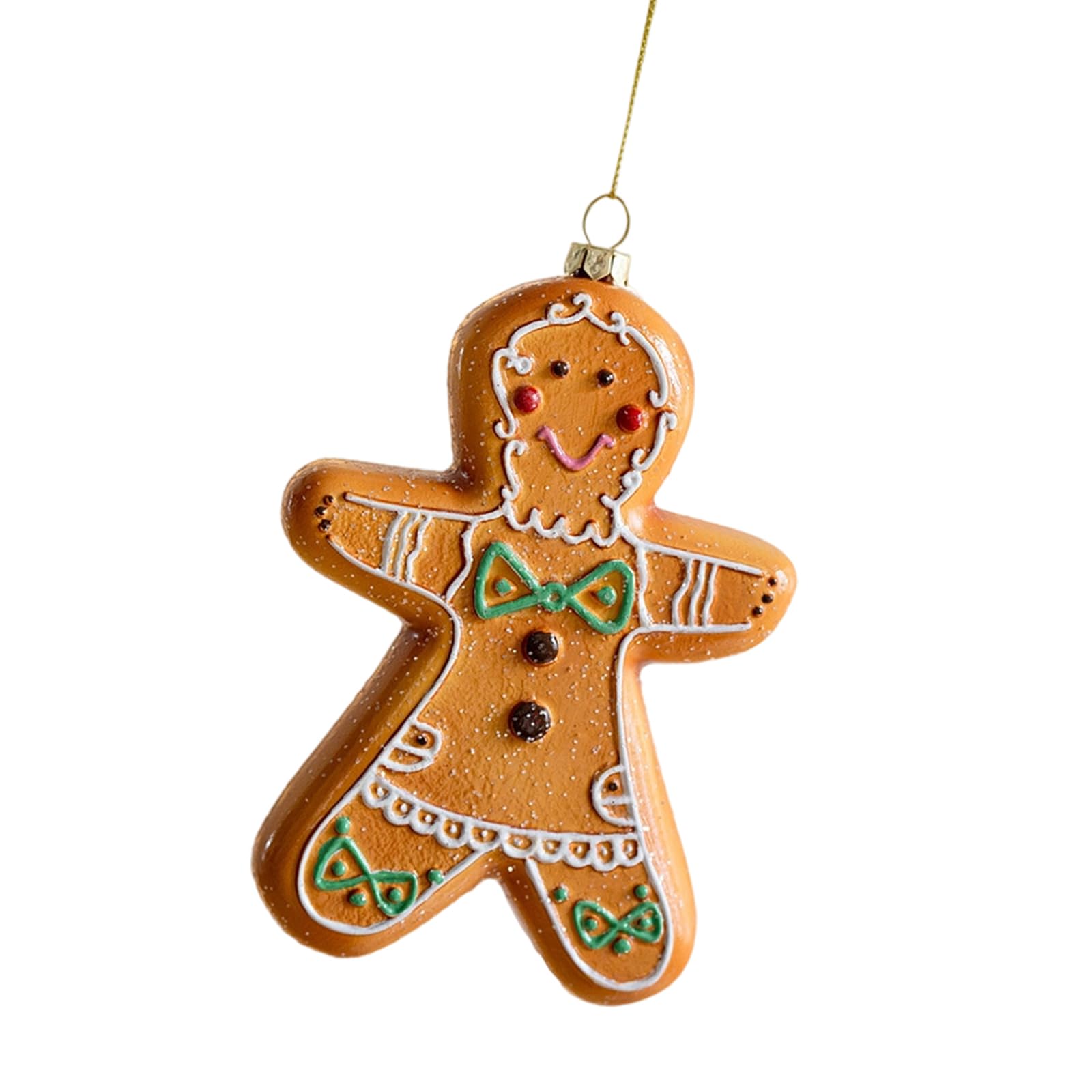 Holiday Cookie Shaped Ornament Outdoor Decoration with Interchangeable Decorations for Christmas Tree Gingerbreads Christmas Ornaments