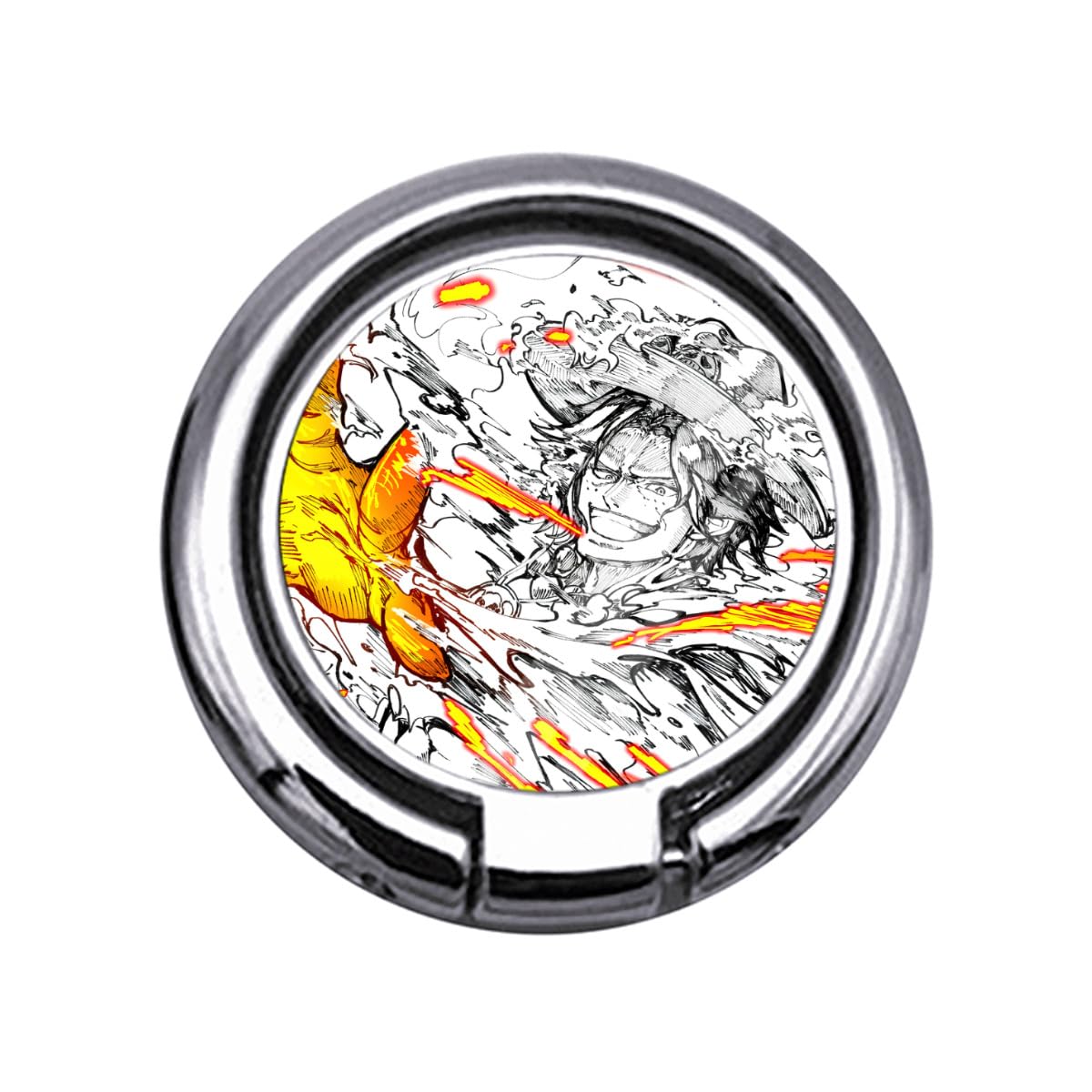 Amazon.co.jp: ワンピース エース 火拳 ONE PIECE スマホリング 