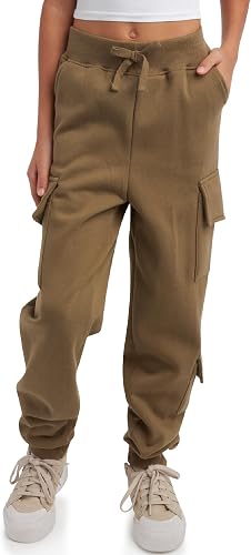 Dreamstar Girls Sweatpants - Soft Fleece Oversized Cargo Pants for Girls - Baggy