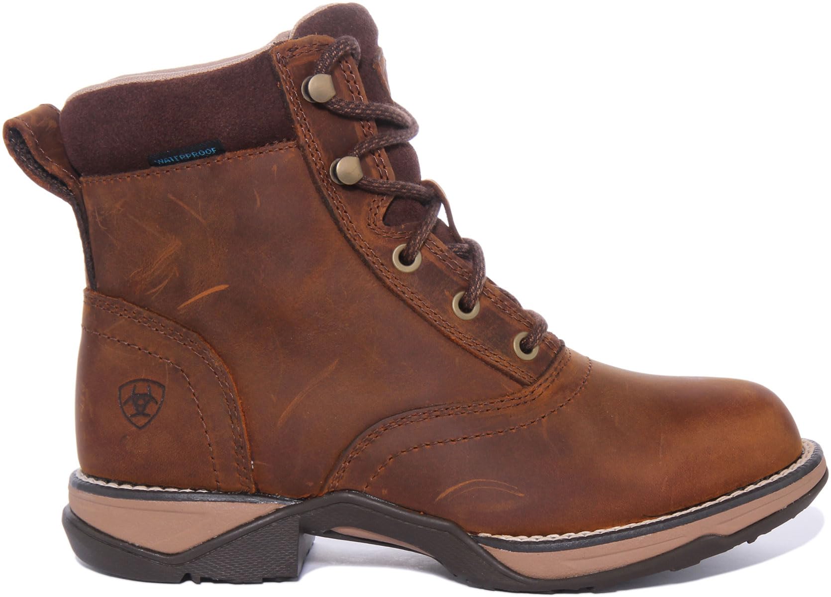 ARIAT Damen Anthem Runde Zehenschnürer, Wasserdichte StiefelWesternstiefel