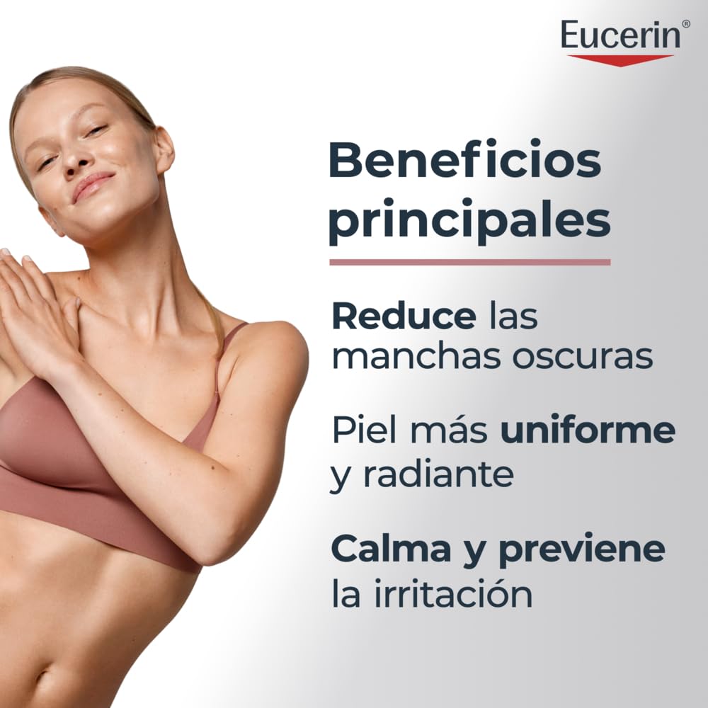 Eucerin Siero corpo anti-pigmento per aree sensibili (75 ml), siero nutriente anti-pigmento per il trattamento dell'iperpigmentazione con tiamidolo