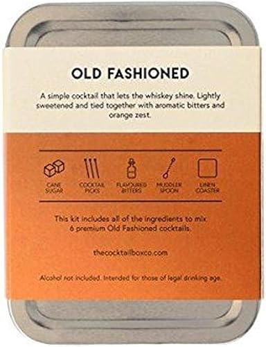 Miniatura 2 de Kit de cóctel a la antigua The Cocktail Box Co Kits de cóctel de viaje prémium  Kit antiguo cubos de azúcar de cóctel amargos para cócteles