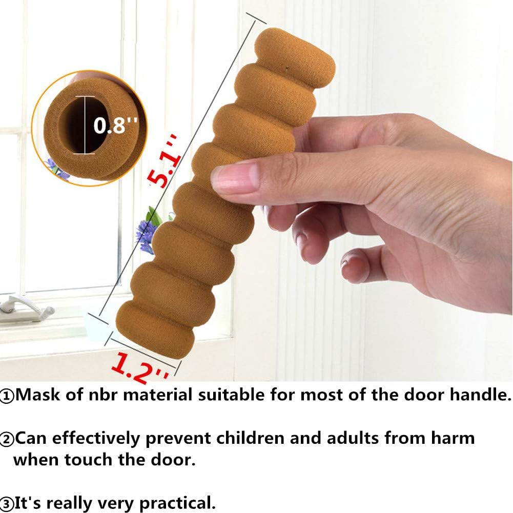 iDream Baby Safety Door Handle Cushion Cover Spiral Protector – Soft, Durable, Child-Proof Design for Injury Prevention, Shock Absorption and Enhanced Door Safety (Pack of 6) - Image 2 thumbnail
