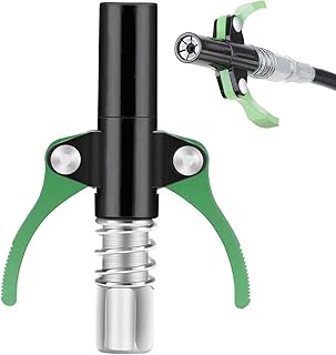 Yuentoen Grease Gun Coupler,Fast to Lock and Release Double Handle Grease Gun,High Pressure Grease Nipple Compatible with All Grease Guns 10000 PSI,1/8" NPT Grease Gun Fittings