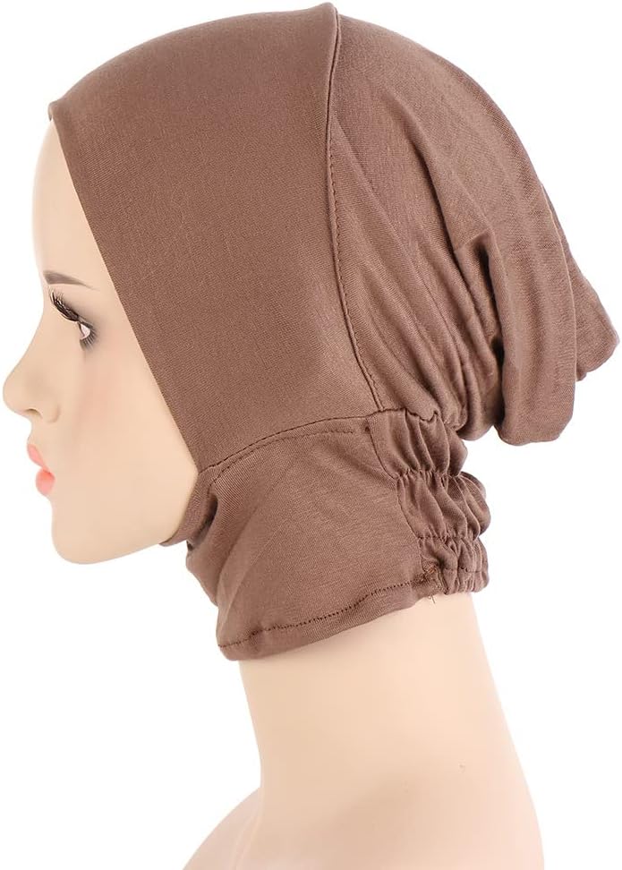 4pcs Muslim Inner Cap Stretch Turban Bonnet Underscarf Full Cover Hijab Neck Cover Head Wear - Image 3