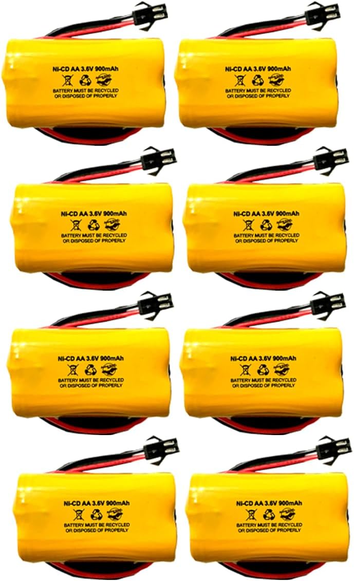 ELB B001 ELBB001 ELB-B001 AA900MAH 3.6v 900mAh Exit Sign Emergency Light NiCad Battery ANIC1566 0253799 (8 Pack, 8, Count)
