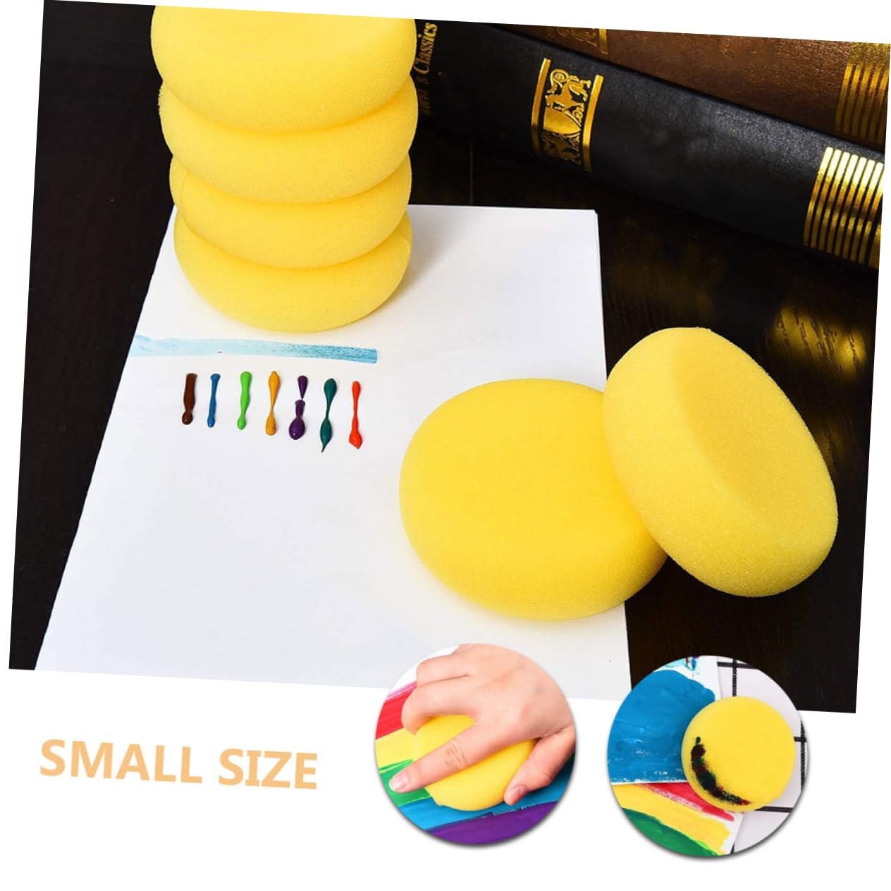 Spugne Per Acquerello 2 Pezzi - Super Assorbenti Per Pittura E Ceramica 17x7x3.5cm - Foto 4