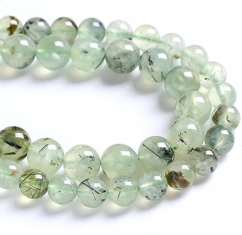 Miniatura 7 de 45 cuentas de piedra natural de 0.315 in para hacer joyas, pulseras, 1 hebra