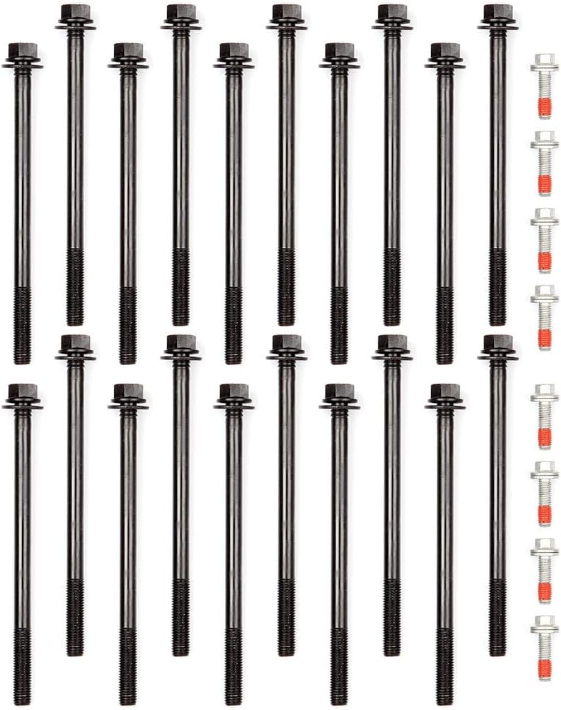 ES71129 Engine Cylinder Head Bolt Set Replacement for Chrysler for Aspen Limited 4.7L Sport Utility 2007-2009 for Dodge for Ram 1500 SXT 4.7L Crew Cab Pickup 2008