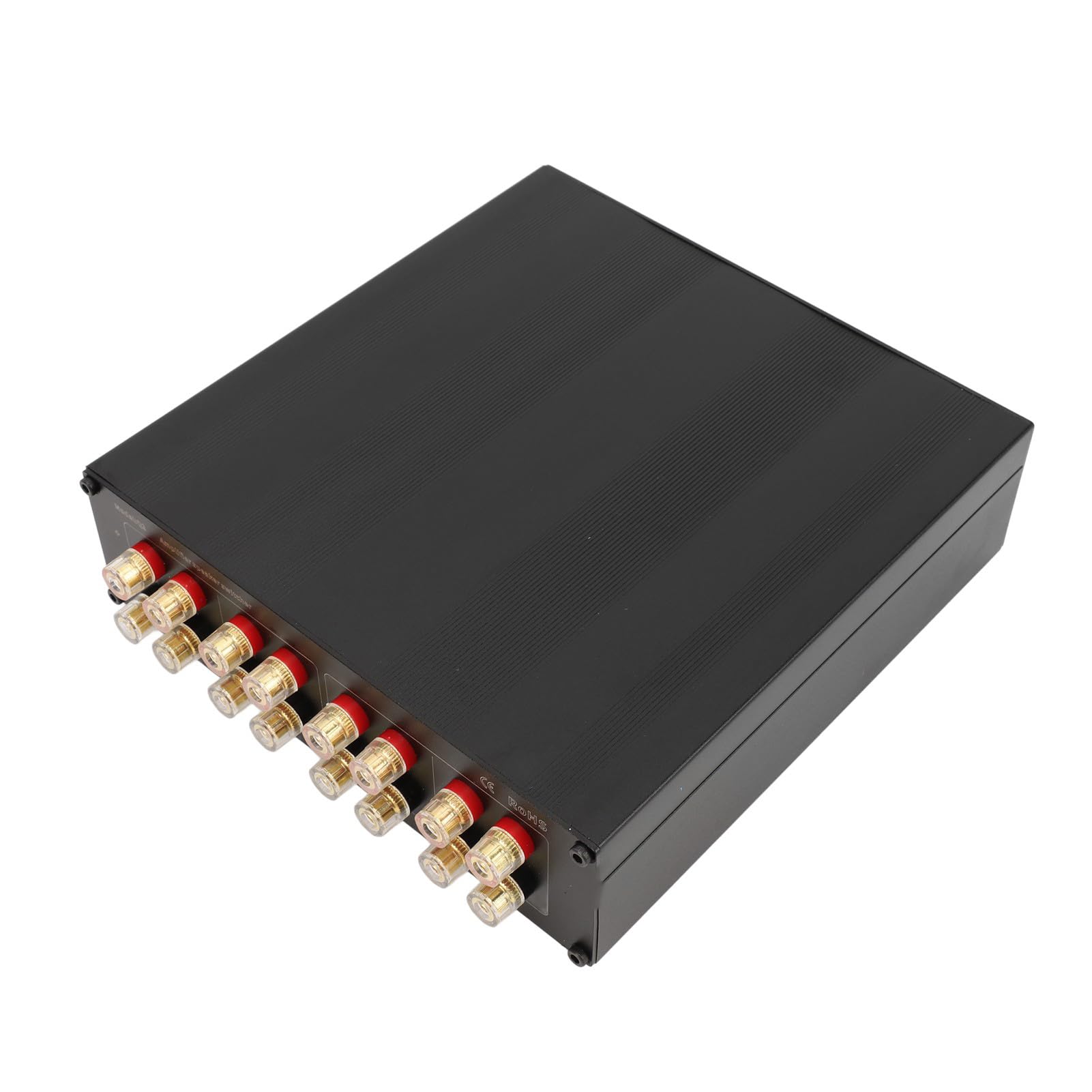 Dos Amplificadores, Interruptor Selector de Altavoz, Calidad de Sonido Superior para Cine en Casa, Construcción de Aluminio