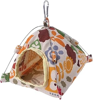 Cama para ninho de pássaros, habitat de papagaio, caverna, suspensão, barraca, periquito, cabana para dormir, cama para pássaros, barraca de pássaros, calopsita, poleiro, rede de pássaros, gaiola de pássaros, gaiola de pássaros, gaiola feliz para pássaros, gaiolas de calopsita