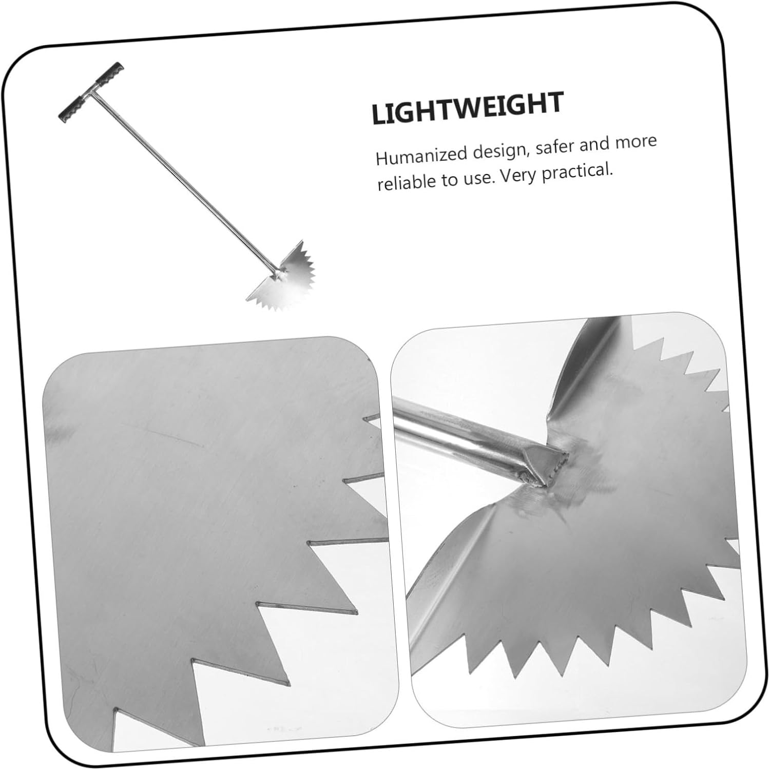 Lawn Tool Manual Edger Shape Grip Handle Portable Half-Moon Grass Trimmer for Sidewalks Gardens and Landscaping Saving and User-Friendly Lawn Care Tool