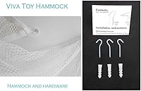 Vista 7 de Hamaca de almacenamiento de juguetes de peluche; rápida y divertida para organizar rellenos, bolas, ropa de cama, equipo para niños; red