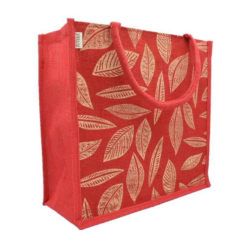 JUTEKA Printed Lunch, Office, Grocery, Picnic, Tote, Tiffin, Shopping, Jute Bag with Padded Cotton Handles (B0BRN8JNVJ) Amazon Price History, Amazon Price Tracker