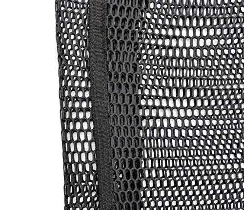 Chezi Mesh Canvas Large Shoulder Bag Black4