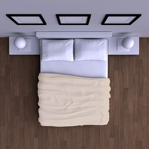 Miniatura 7 de Lujosa sábana encimera de algodón puro extrasuave, 800 hilos, transpirable, fácil de lavar, tamaño Queen, rayas gris pardo