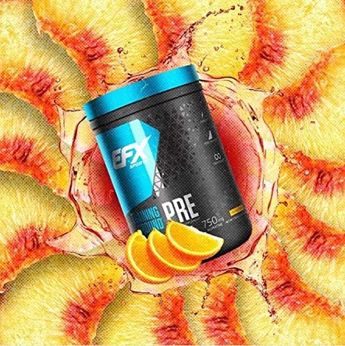 EFX Sports Training Ground Pre Workout Supplement, Muscle Strength and Growth, Hydromax Glycerol, Citrulline Malate, Kre Alkalyn and Beta-Alanine