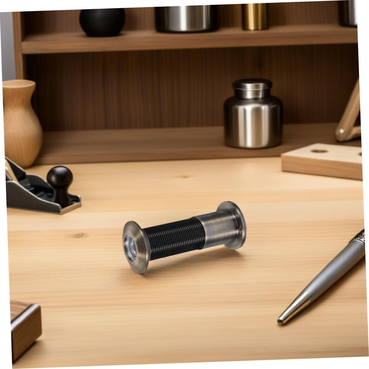 jojofuny Door Peephole Viewer: Peephole with Rotating Cover - High-Definition Wide Angle Door Scope for Apartment Hotel and Home Security