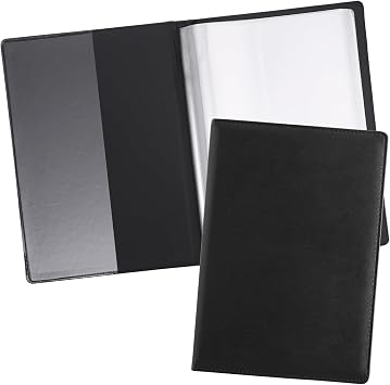 A4 Presentation Display Book, PU Leather Document Folder with 30 Pockets