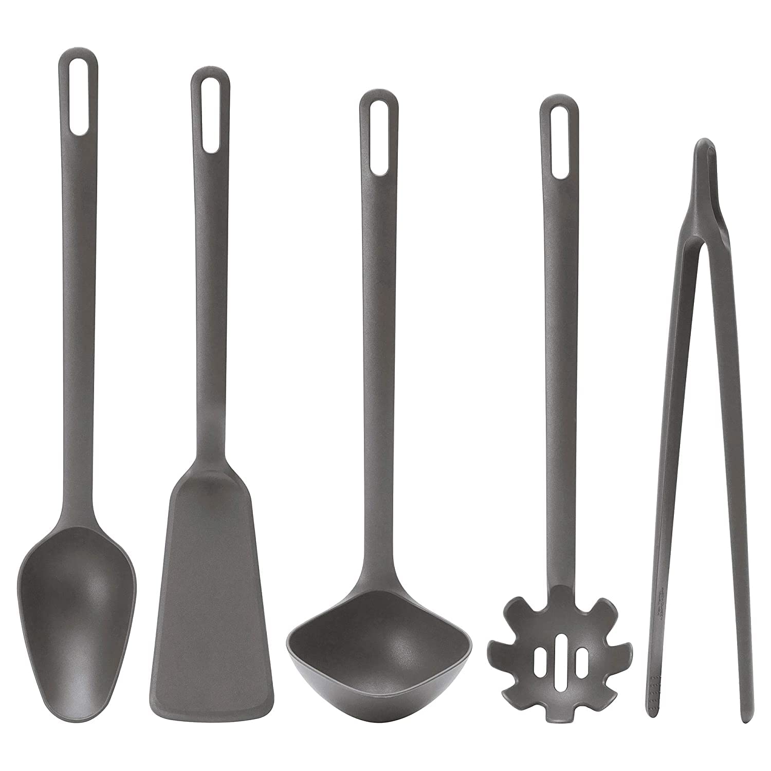 AB CUSTOMS FULLANDAD 5-Piece Kitchen Utensil Set, Grey