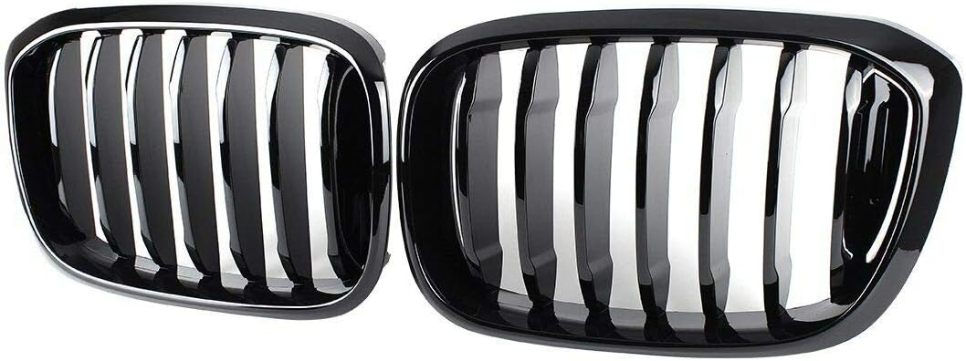 Front Kidney Grill For BMW G01 G02 G08 Bumper Racing Grille X3 X4 ABS Auto Styling xDrive20i xDrive30i 2018+ (Glossy Black)