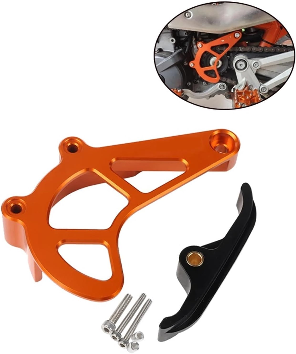 Fit For K-tm 690 Enduro R 690 SMC Fit For Husqvarna 701 Enduro & SM 2020-2022 Front Sprocket Cover Case Saver Chain Guard(Orange)