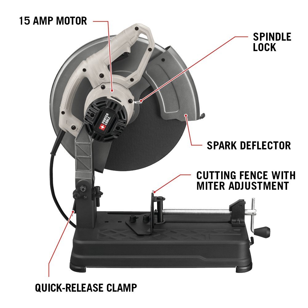 PORTER-CABLE Chop Saw, 15-Amp, 14-Inch 