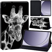 Case for Samsung Galaxy Tab A11+ Plus/ A9+ Plus 11 inch, Model (SM- X230/236B/X210/X216/X218), Leather Slim Protective Shell With Stand Flip Holster Tablet Cover (Gentle Giraffe)