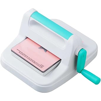 Manual Die-Cutting & Embossing Machine, Portable Cutting Tool, 6-Inch Opening, Complete Scrapbooking Kit, Ideal for Arts & Crafts, Scrapbooking, Card Making, and More, White