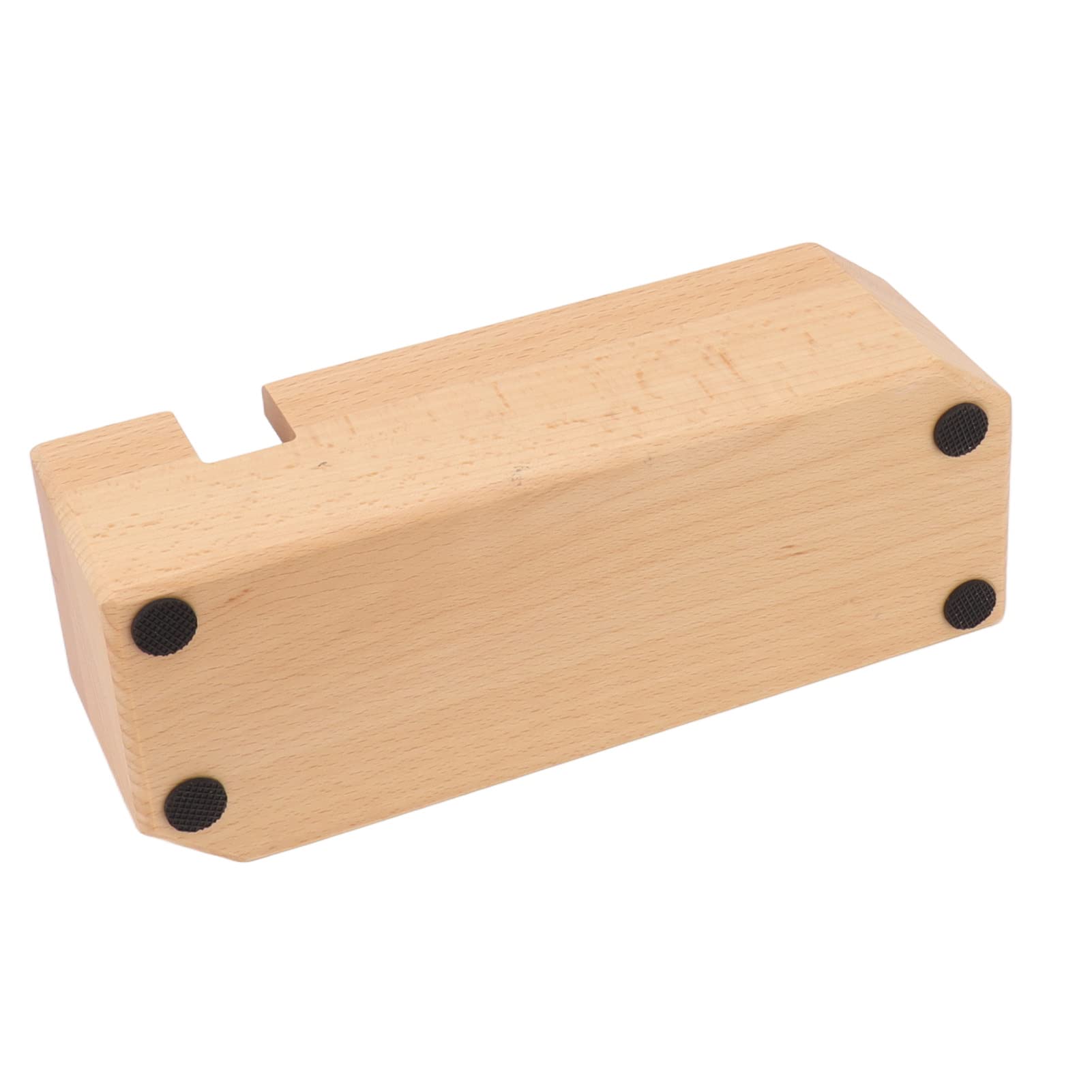 Soporte De Tamper De Filtro De Café De Madera, Soporte De Tapete De Tamper De Espresso, Estación De Apisonamiento Soporte De Tapete De Tamper De Madera De Haya Con Almohadilla(large)