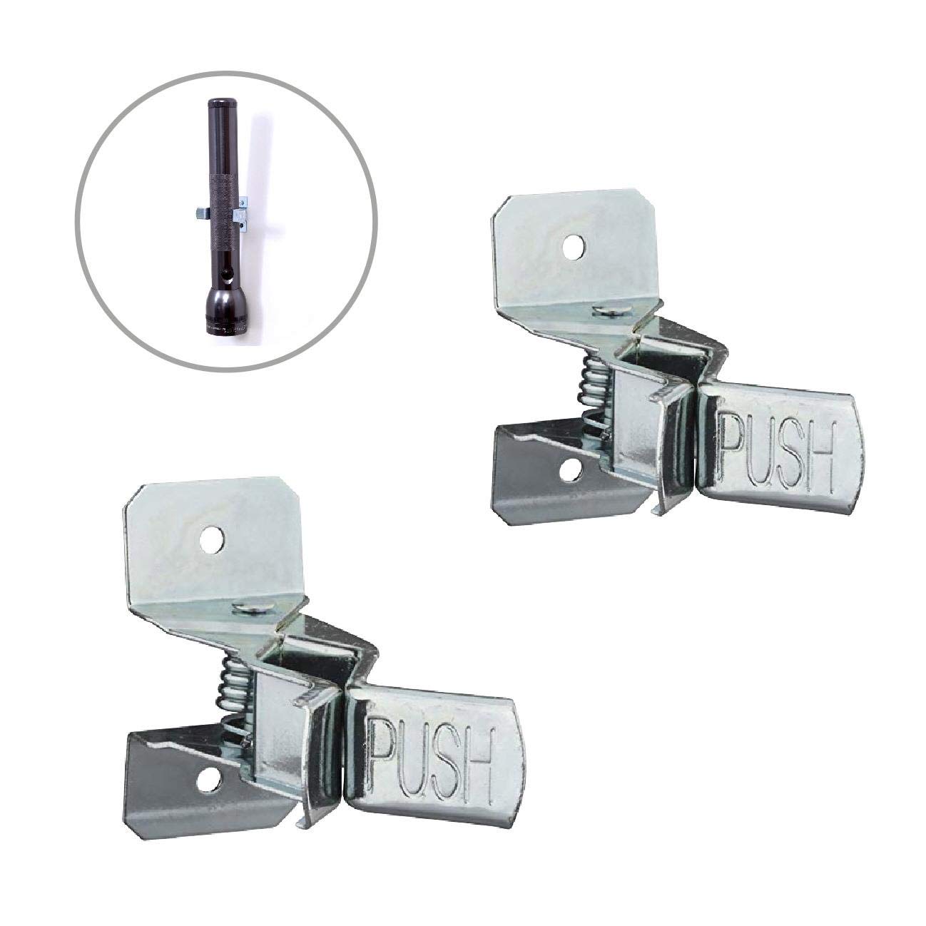Buy 10 x Spring Loaded Wall Mounted Tool Clips, Storage for Garages