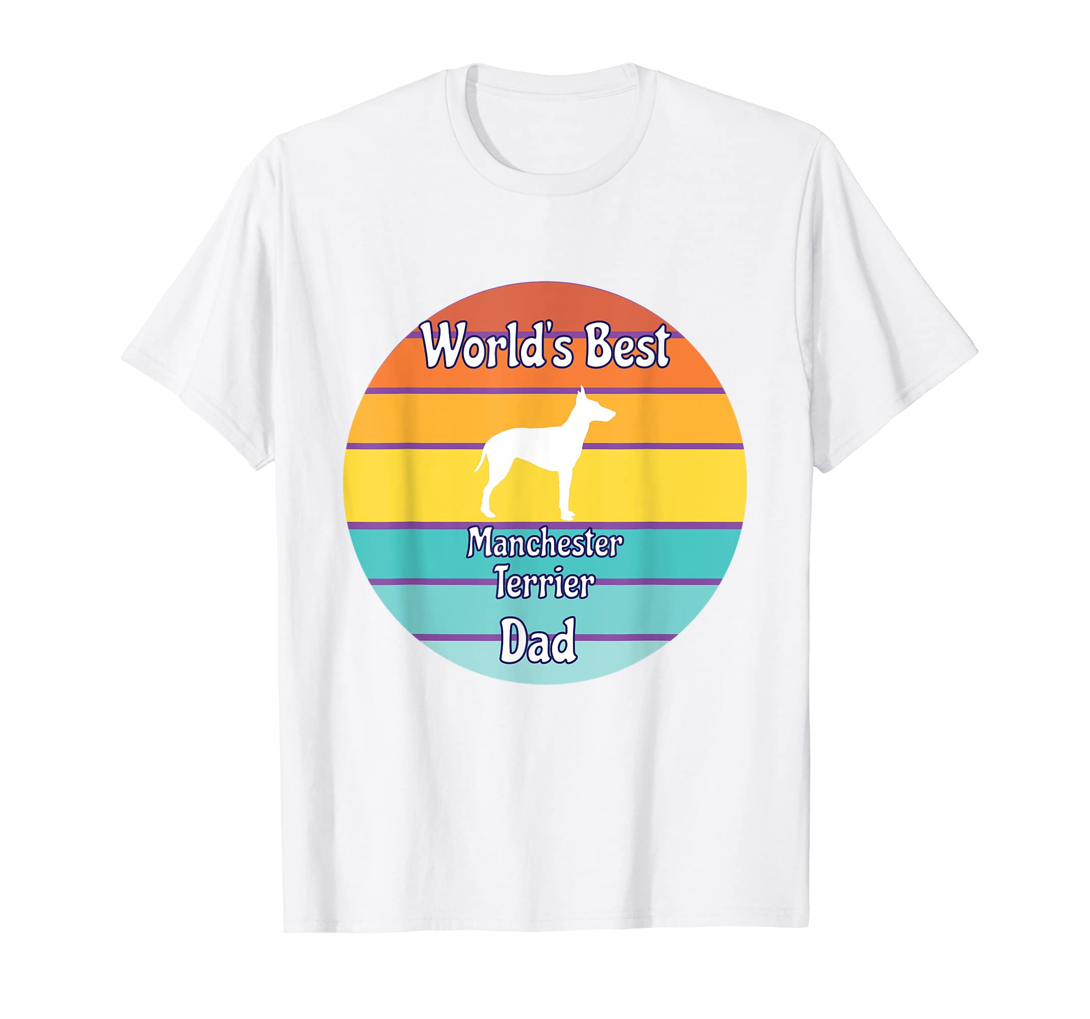 World's Best Manchester Terrier Dad T-Shirt