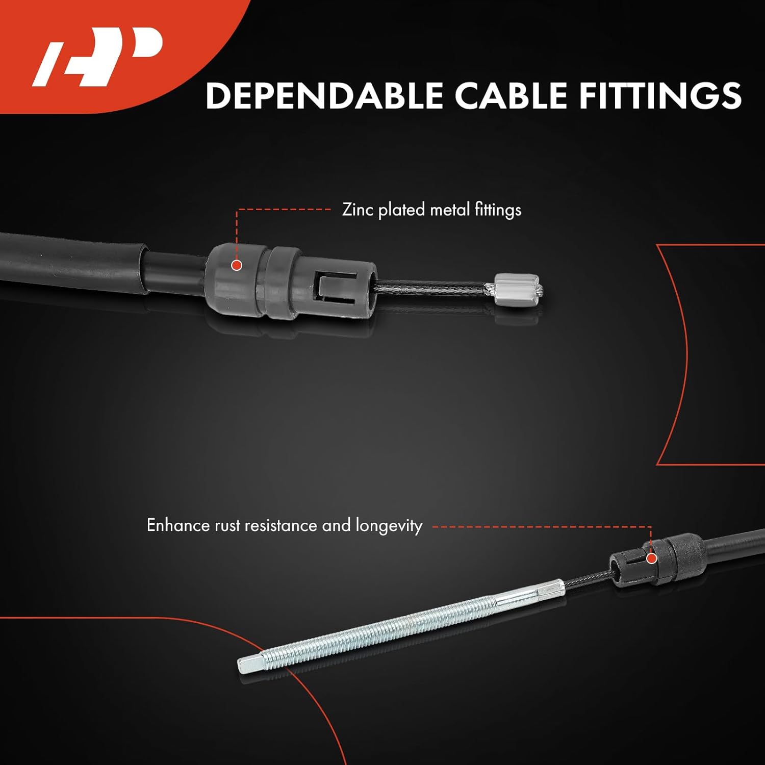 A-Premium Rear Driver and Passenger Side Parking Brake Cable Assembly Compatible with Chevrolet & Pontiac & Saturn Models: Uplander Montana Relay 2005-2006, 2-PC Set - Replace# 15239166, 15177264