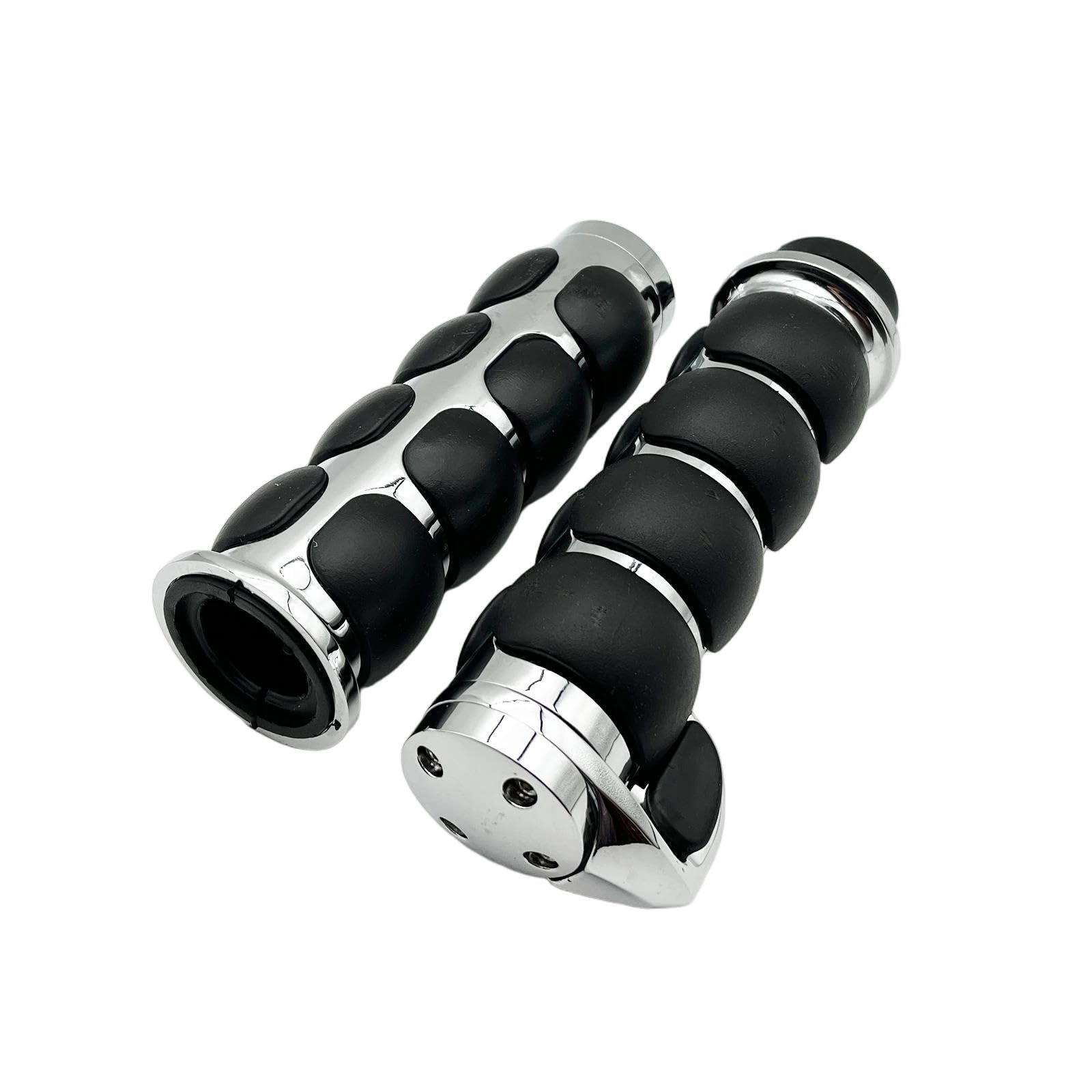 Per Manopole Per Moto Per Yamaha Road Star 1999-2006 V Star 1100/650 Classic/Custom 1998-2006 contrappeso(Argento)