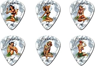 Clayton Plectrum Hula Hotties, standard 351 shape, medium, 12 pieces (2 x 6 designs)