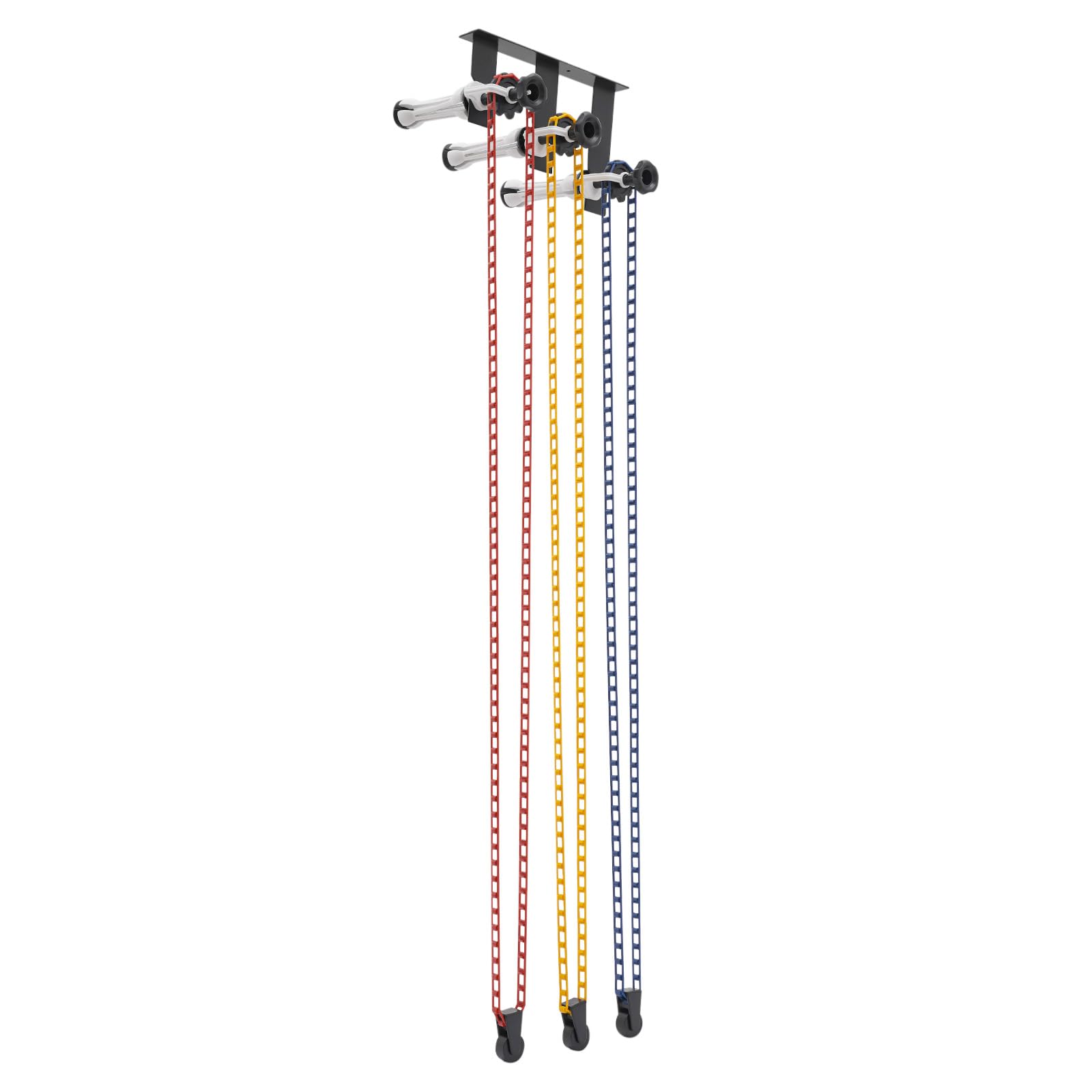 3 Roller Hintergrund Support System 3 Rollen Hintergrundsystem Montageset Wandmontage Manuelle Hintergrund Unterstützung Gerät Fotografie Montagebügel mit Haken, Ketten