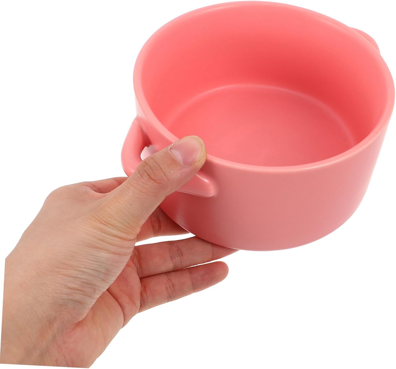 VALICLUD 2-Piece Round Ceramic Baking Dish Set with Handles Oven and Microwave Safe Lasagna Pan Small Roasting Dish for Kitchen and Restaurant Cooking