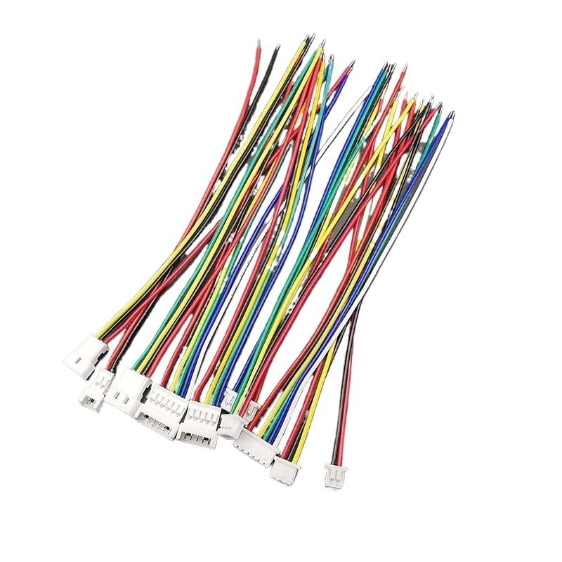 Lot de 5/10 paires de connecteurs de fils mâles femelles 1,25 mm 2P/3/4/5/6 broches J+ST JA-CK Longueur 10 cm (5 paires, 2 broches)
