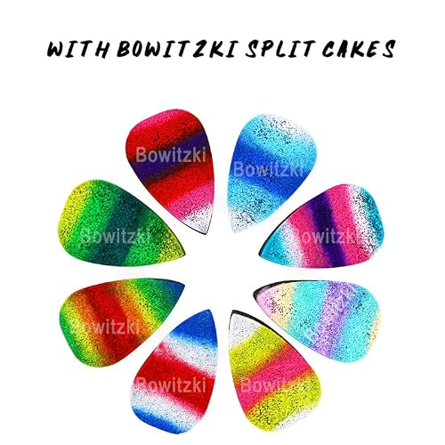 Bowitzki Face Paint Sponges for Face Painting Adults Kids Black Sponges High Density Art Work Makeup and Body Paint Halloween Christmas Festival (10 Petals) - Thumbnail 2