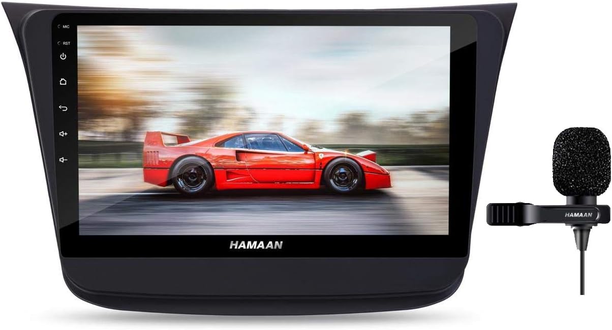 Hamaan Suzuki Wagon R 9" Full HD Double Din Player Android 10 Car Stereo MP5 Multimedia Player with 2GB RAM/ 16GB ROM/WiFi/GPS/Steering Wheel Connectivity- Supports iOS/Android (New Wagon R- 2019)